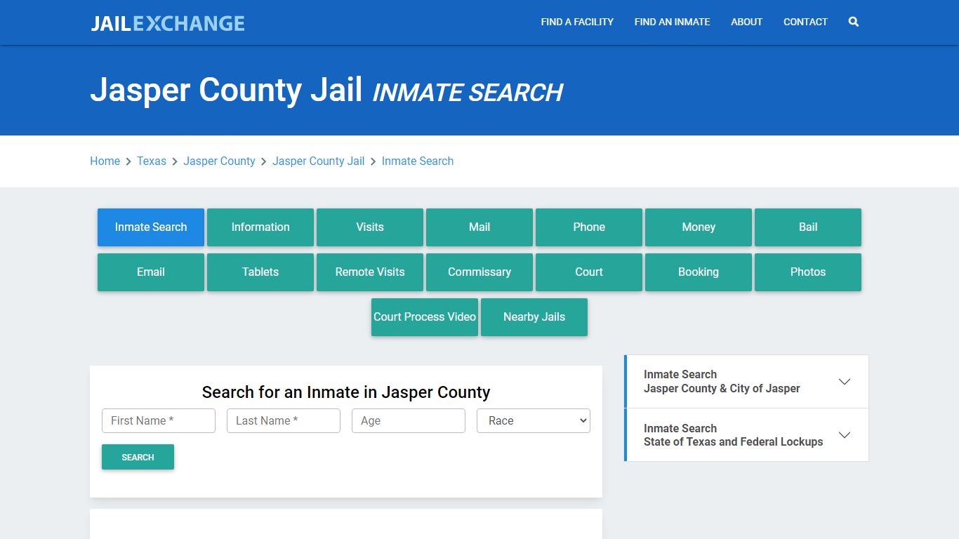 Jasper County Jail, TX Inmate Search: Roster & Mugshots - Jail Exchange